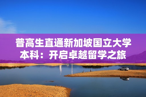 普高生直通新加坡国立大学本科：开启卓越留学之旅